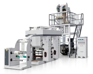 VS-700-1100 HDPE/LDPE FILM BLOWING MACHINEWITH ONLINE PRINTING
